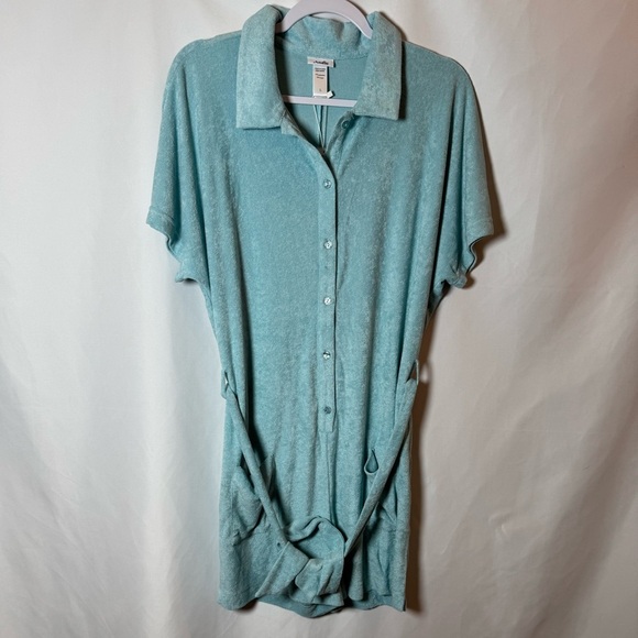 Andie Swim The Button Up Romper Cablu Terry - Picture 1 of 5